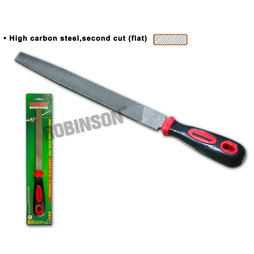 High Carbon Second Cut Steel File (Flat)